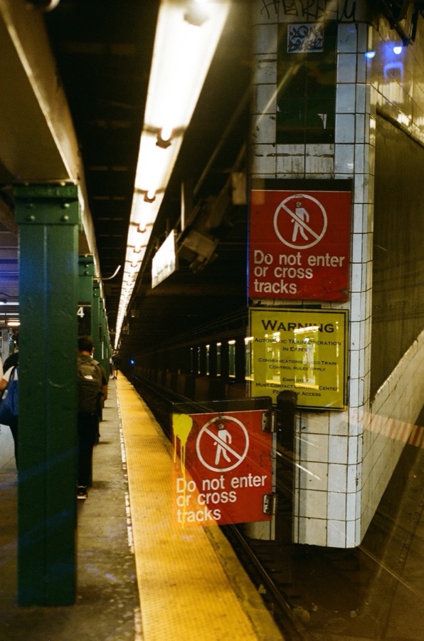 Trying out some manual triple exposure in some subway station